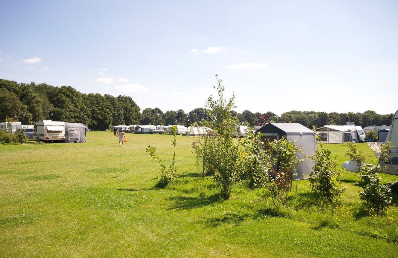 Comfortplaats grebbelinie camping kamperen