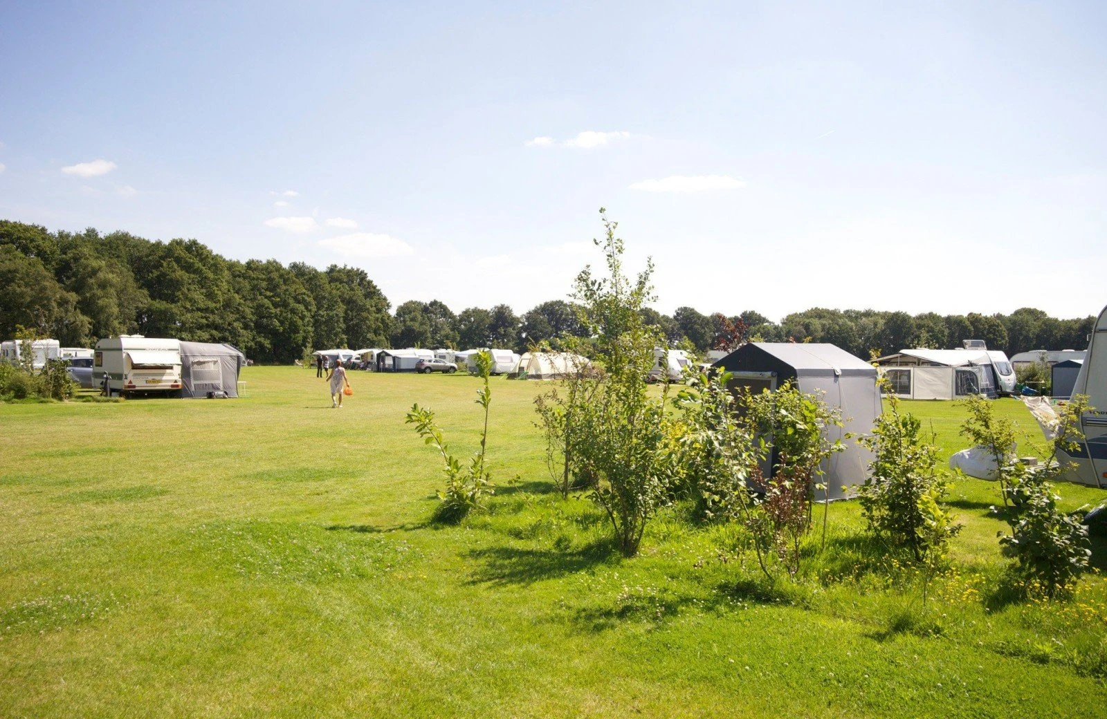 Comfortplaats grebbelinie camping kamperen