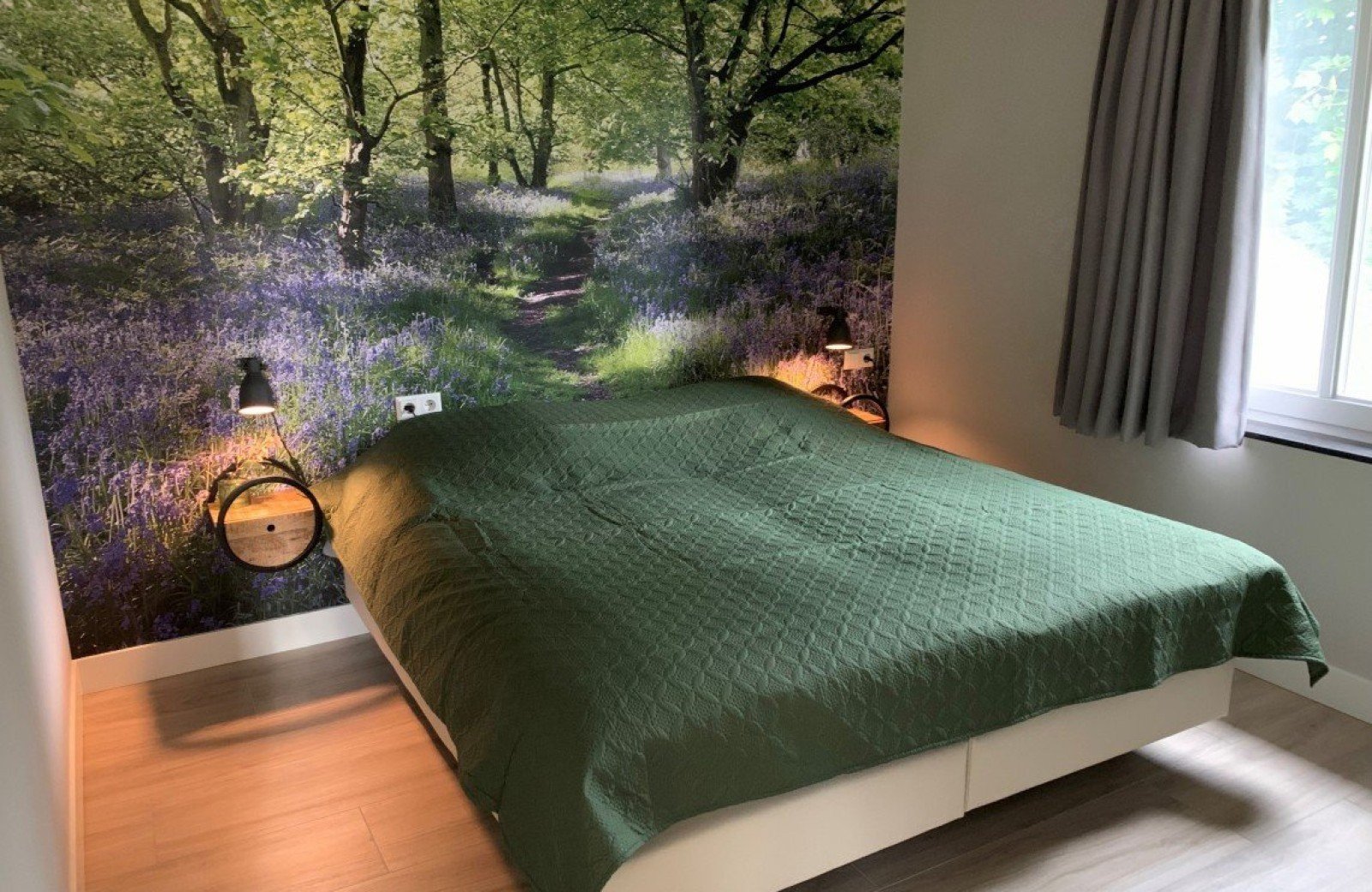 Luxe vakantievillas bed met heide