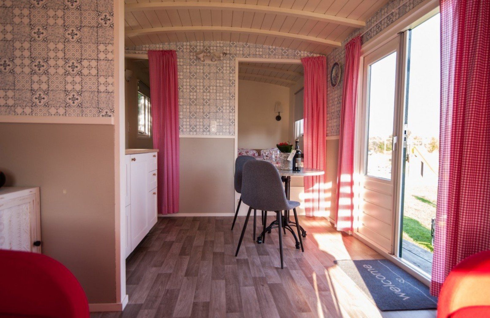 Pipowagen binnenkant