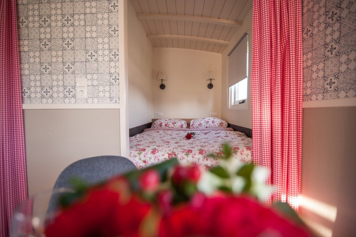 Pipowagen slaapkamer