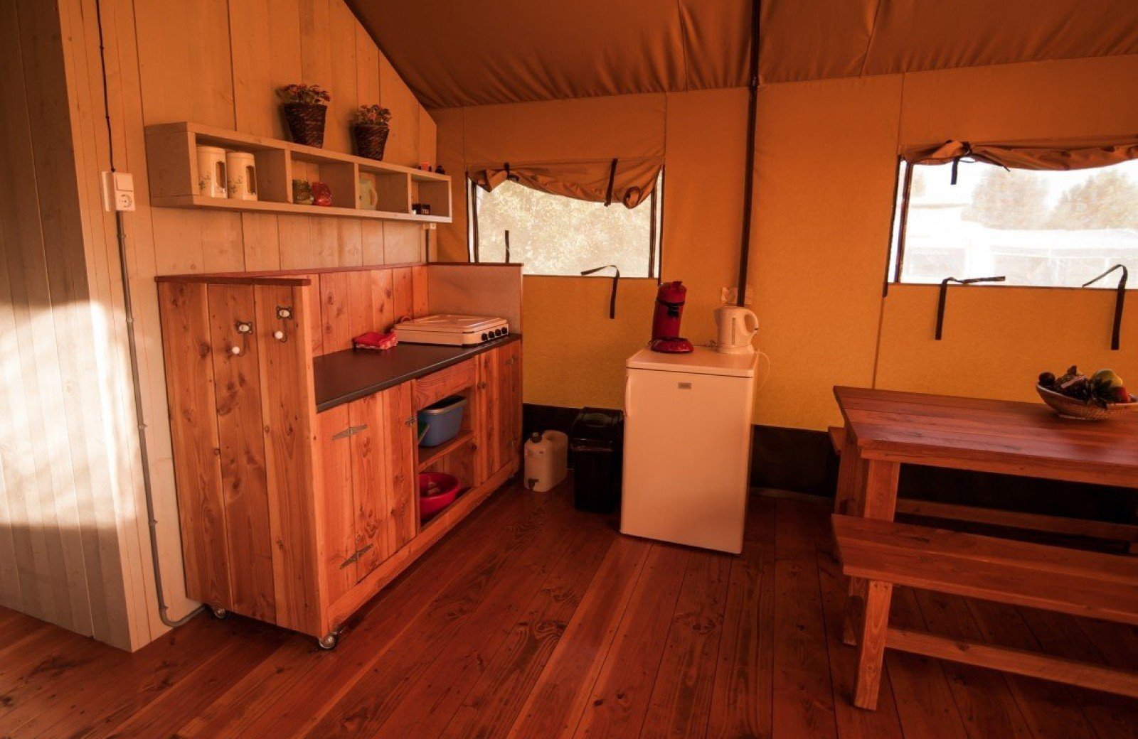 Safari lodge 6 personen keuken